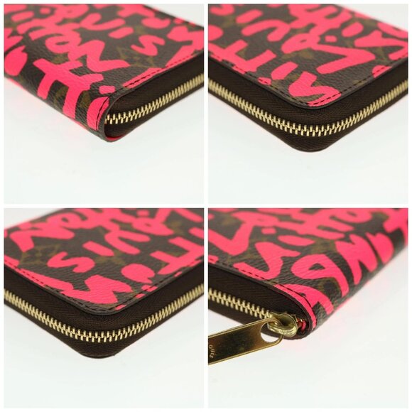 LOUIS VUITTON Monogram Graffiti Zippy Coin Purse Fuchsia M93707 LV Auth yk6630V - Picture 14 of 16